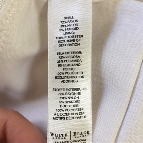 White House Black Market white Pencil Skirt Size10 - Picture 5 of 5